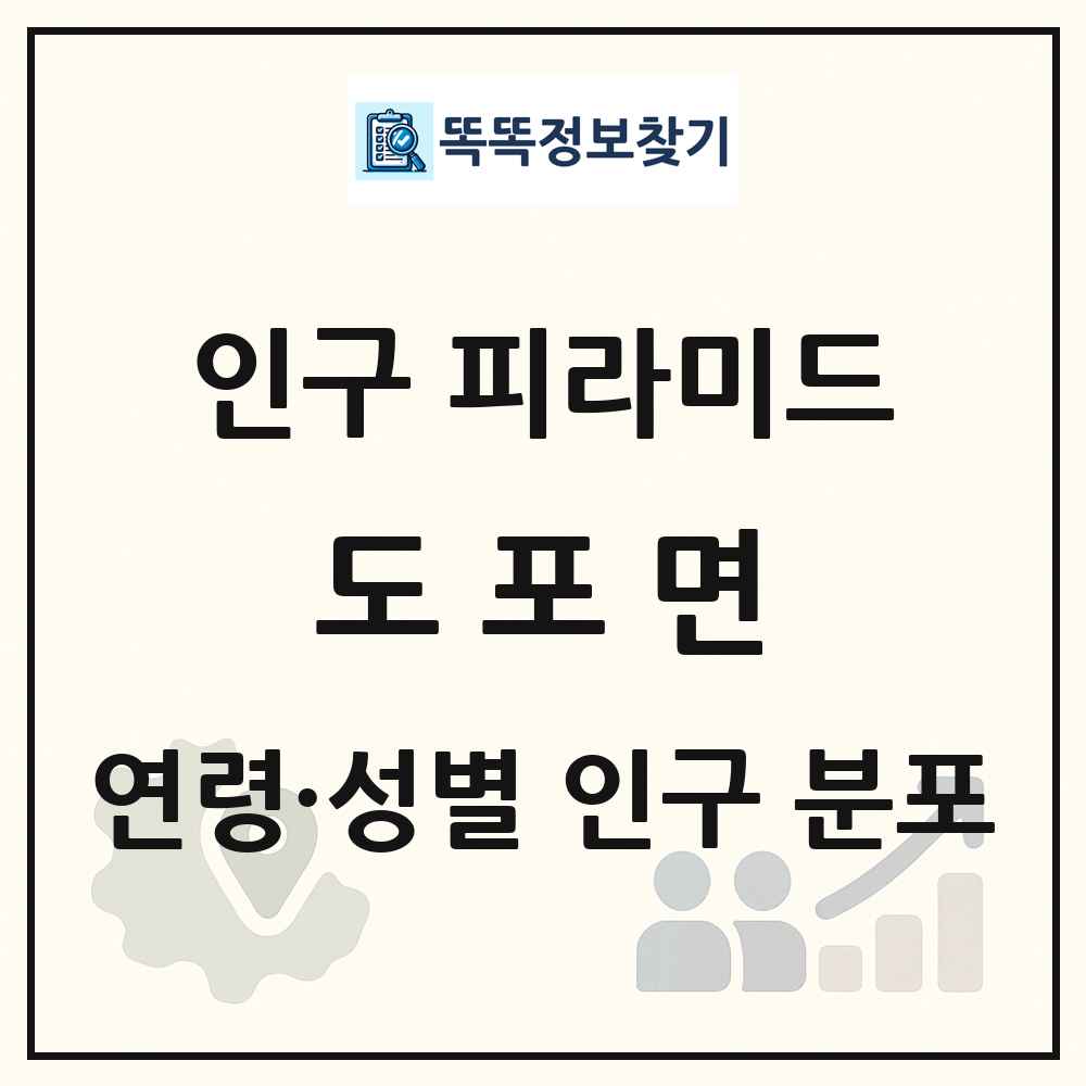 도포면 인구 피라미드 링크 그림